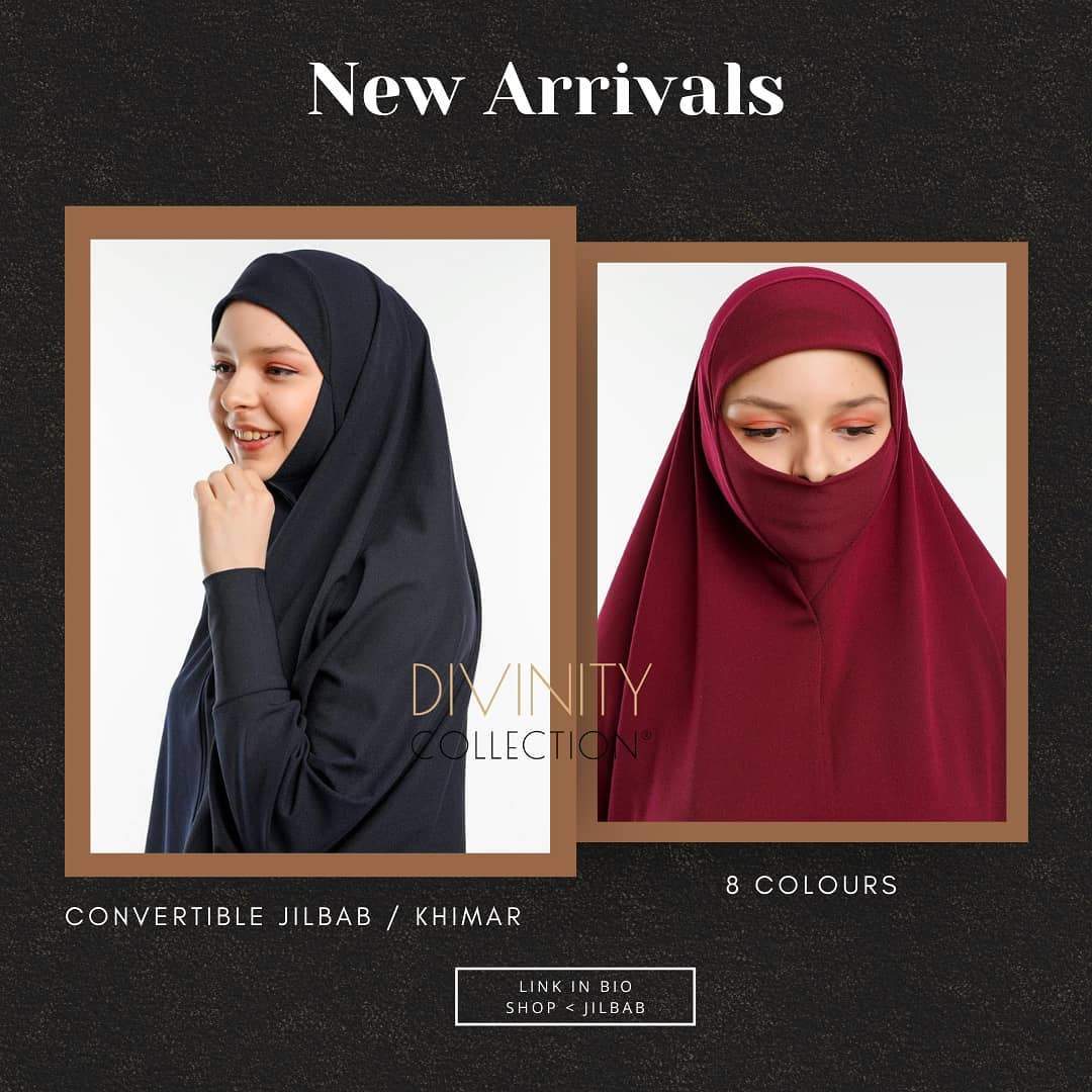 Convertible Sleeved Jilbab - use... - Divinity Collection