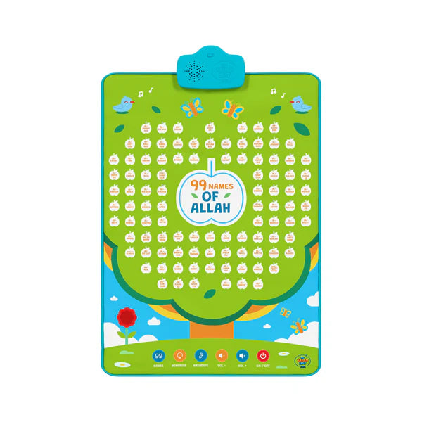 99 Names of Allah Interactive Islamic Wall Art – Learn all 99 Names of Allah | Ramadan & Eid Gift