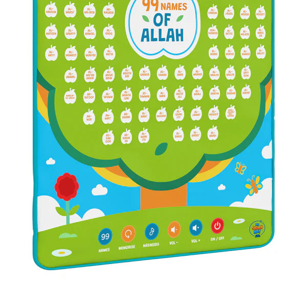 99 Names of Allah Interactive Islamic Wall Art – Learn all 99 Names of Allah | Ramadan & Eid Gift