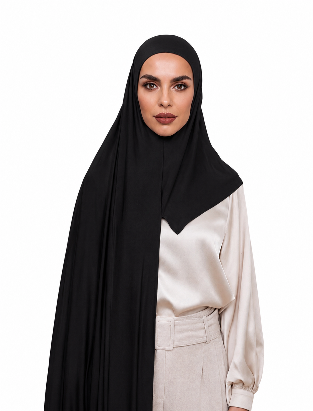 Instant Jersey Hijab - Black