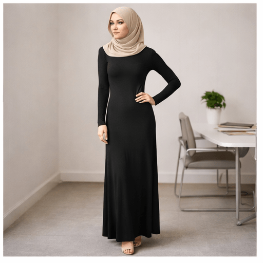Body Dress Maxi Modal Jersey | Black - Divinity Collection