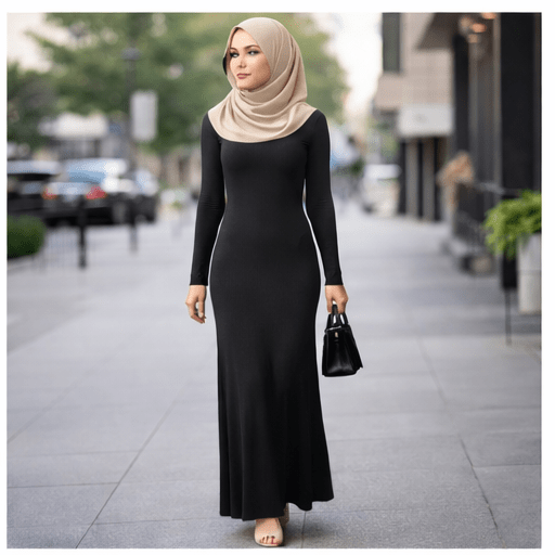 Body Dress Maxi Modal Jersey | Black - Divinity Collection