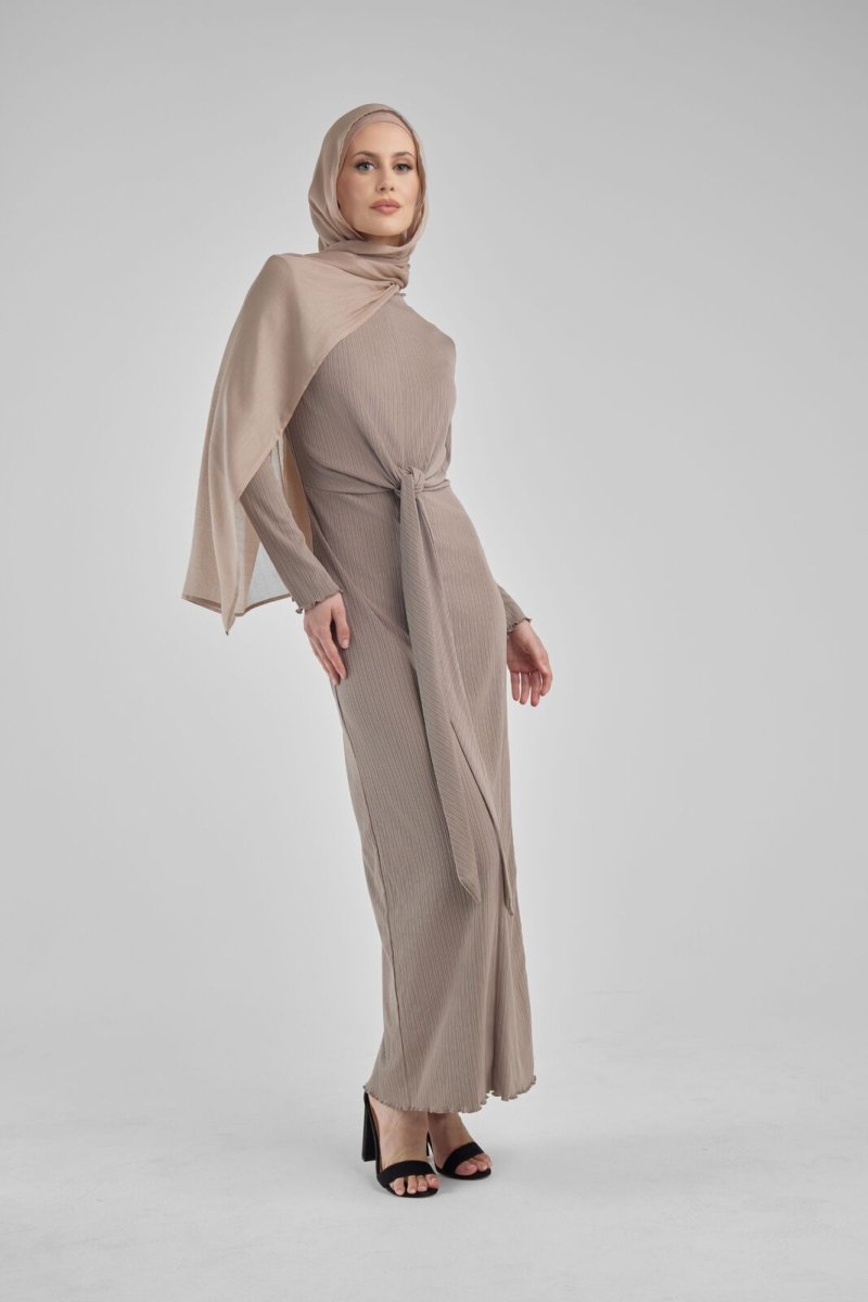 Fossil Wrapped Dress - Hijab House - Divinity Collection