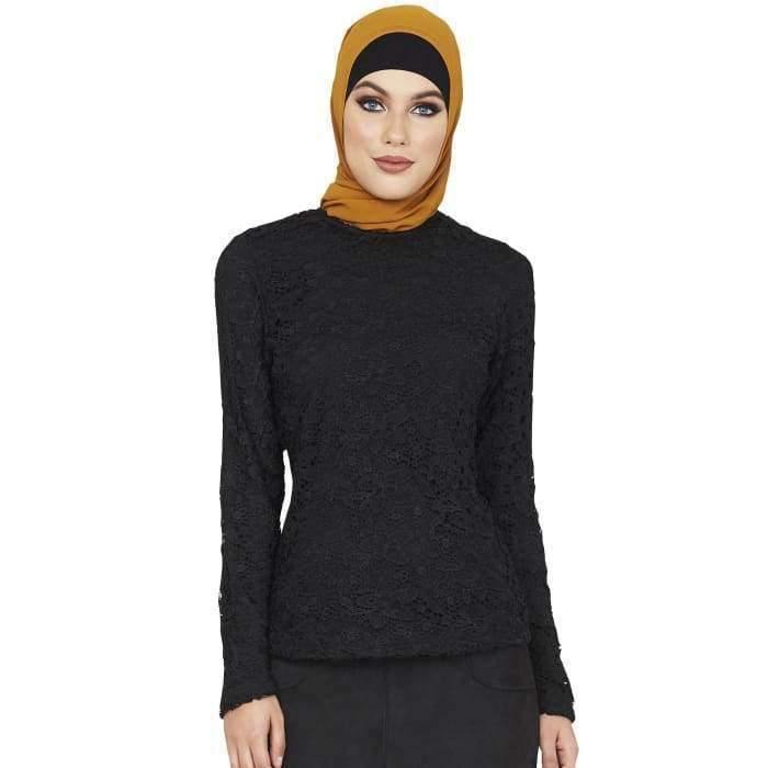 Black Lace Top - Divinity Collection