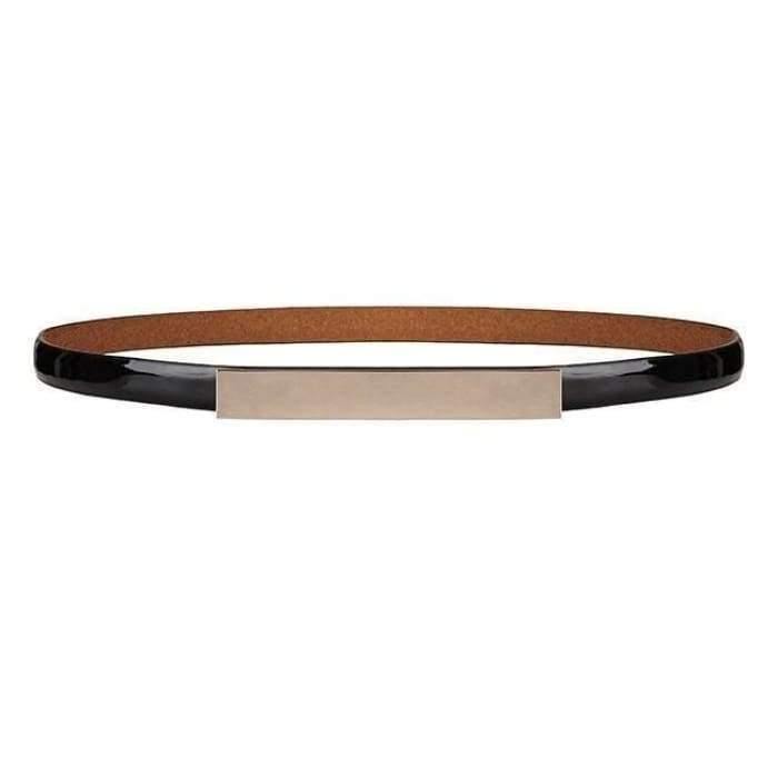 Black Long Buckle Belt - Divinity Collection