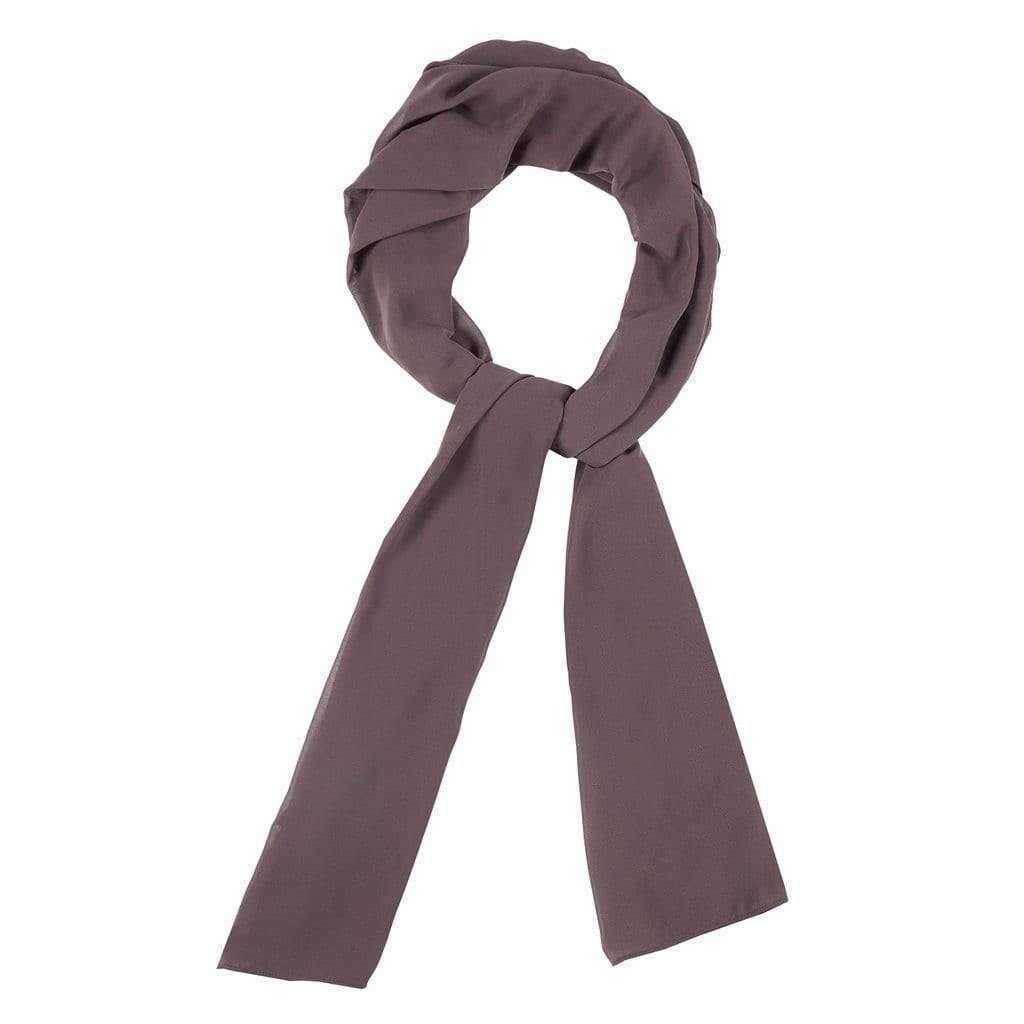 Cocoa Plain Chiffon Hijab - Divinity Collection