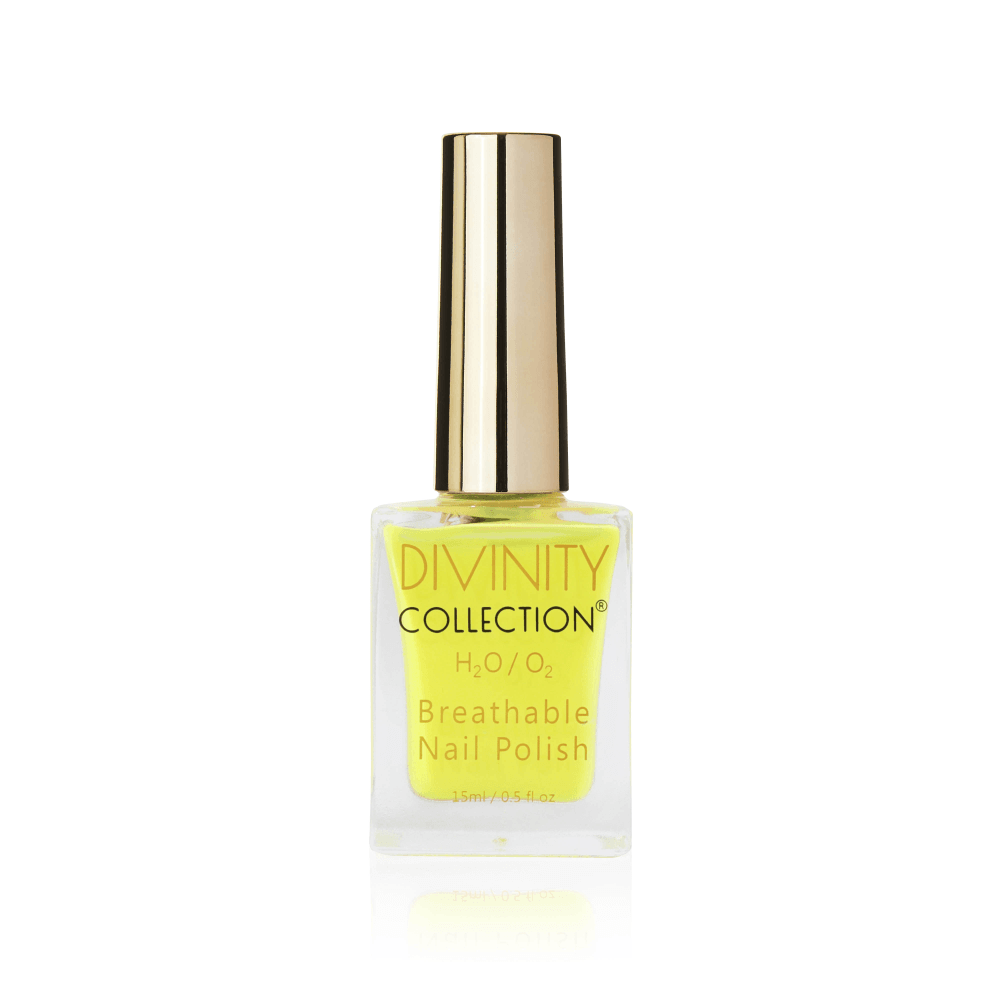 Divinity Collection Permeable Halal Nail Polish - Neon Yellow - Divinity Collection