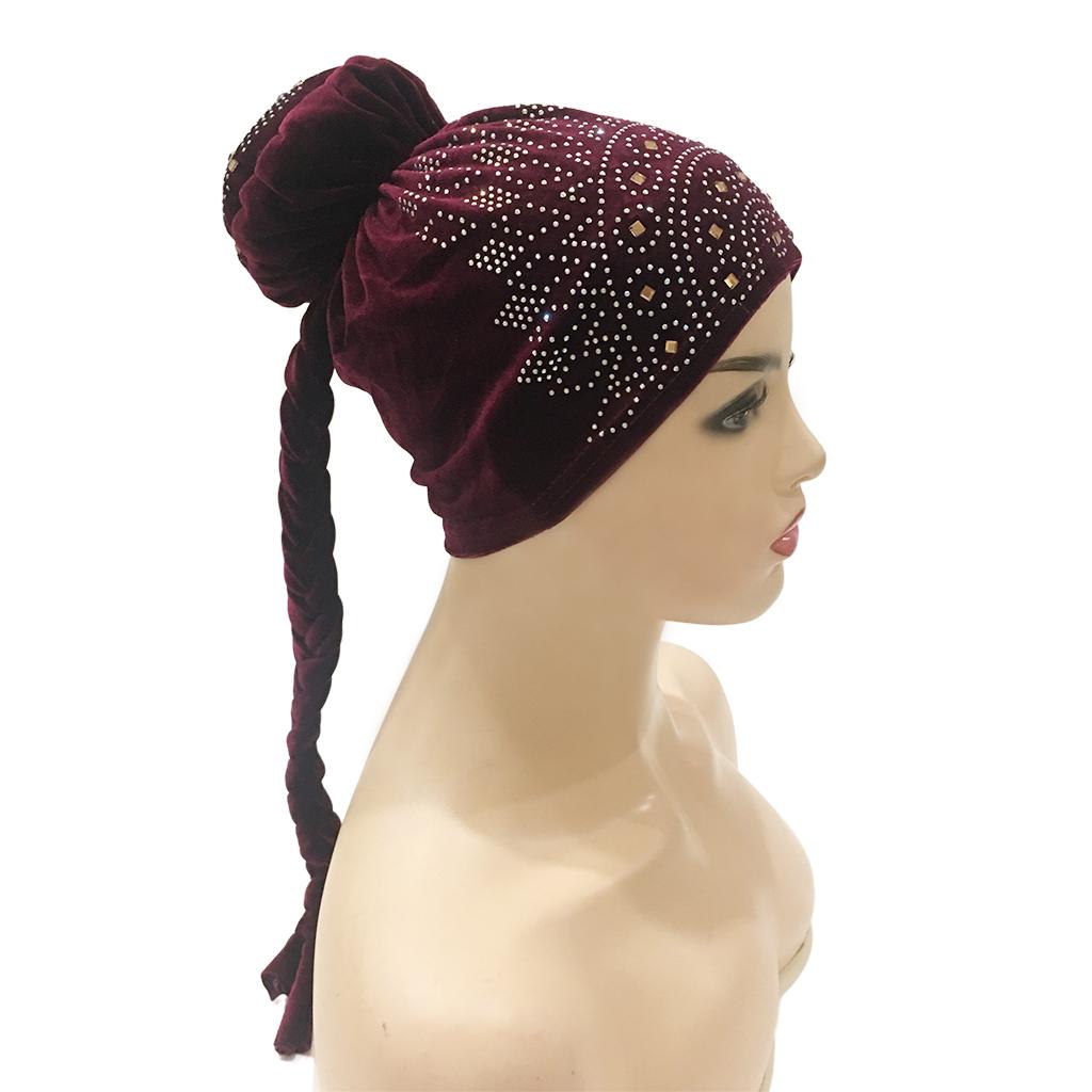 Layla Turban Cap - Maroon - Divinity Collection