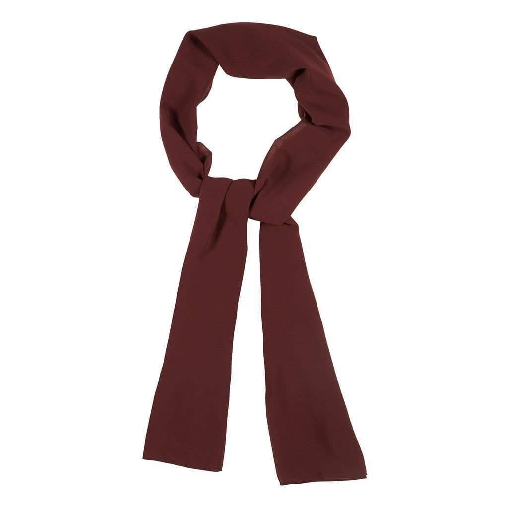 Maroon Plain Chiffon Hijab - Divinity Collection