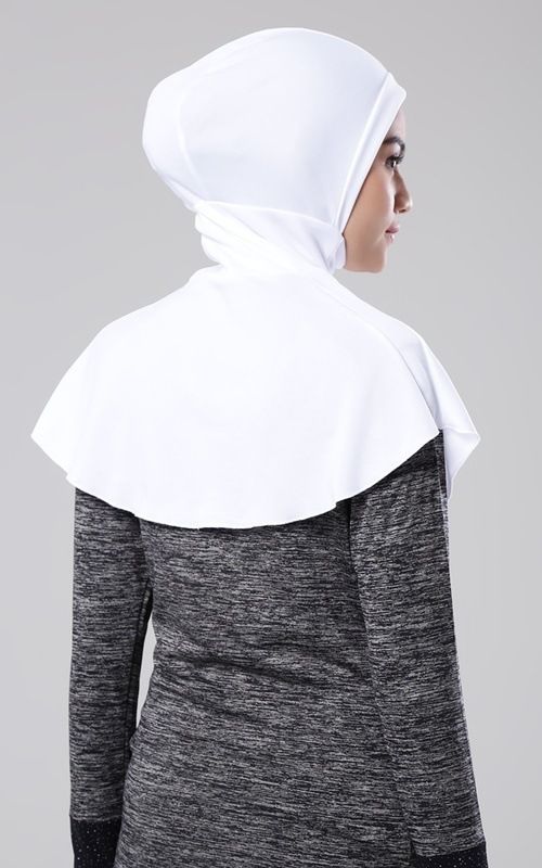 Milk Silk Instant One Piece Hijab - White - Divinity Collection