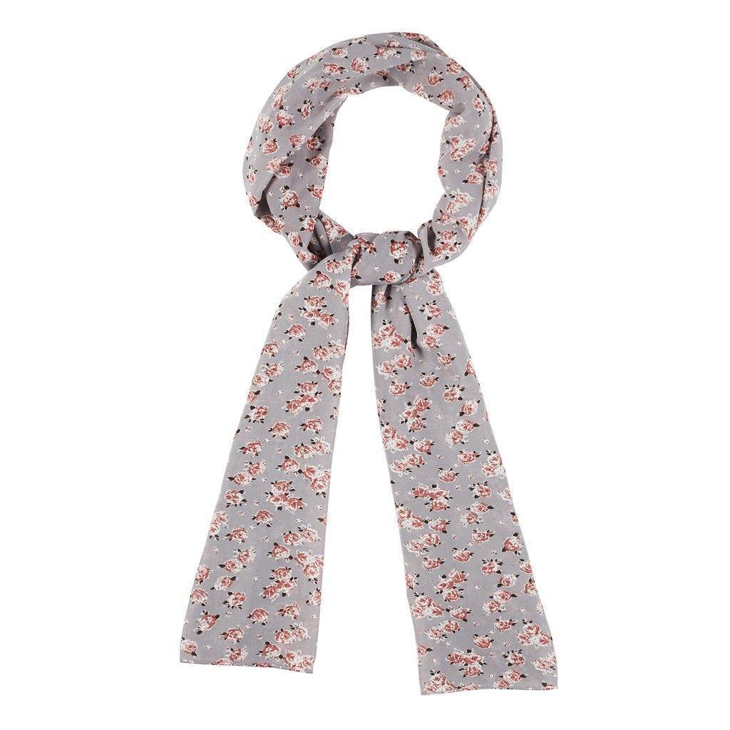 Mocha Small Floral Hijab - Divinity Collection