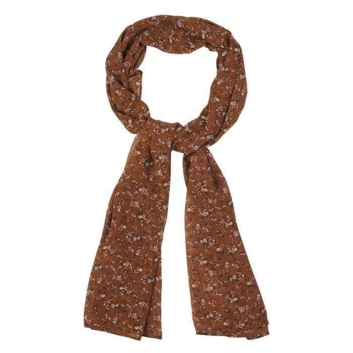 Mustard Floral Hijab - Divinity Collection