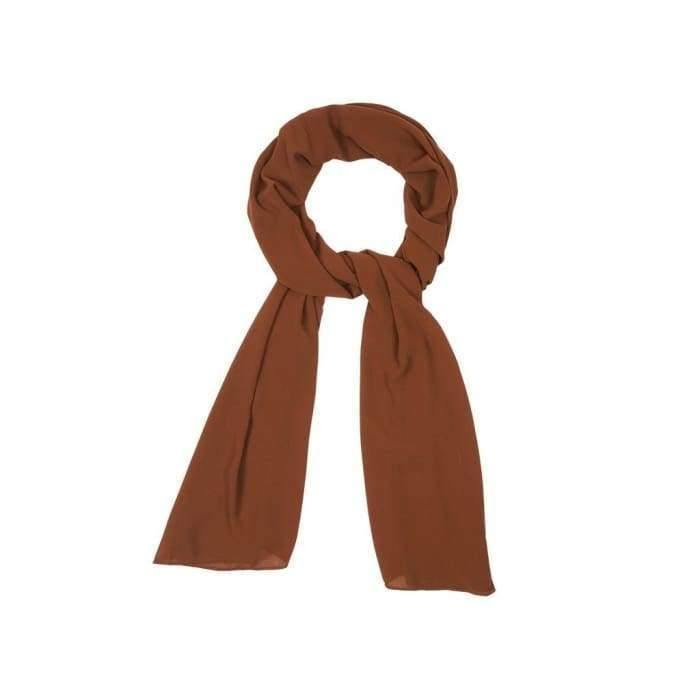 Plain Chiffon Copper Hijab - Divinity Collection