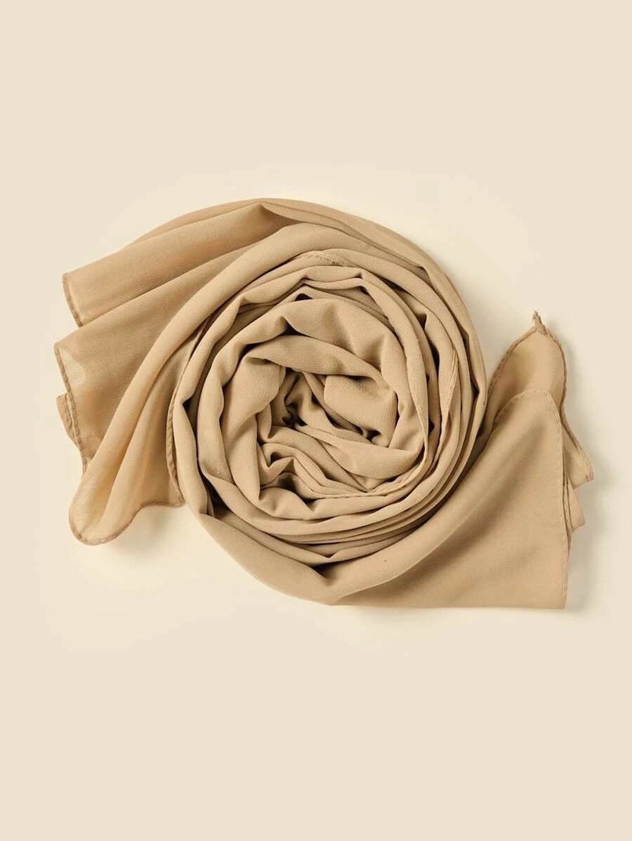 Plain Chiffon Hijab Camel - Divinity Collection
