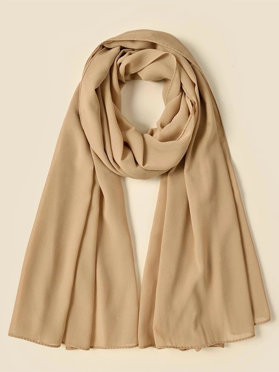 Plain Chiffon Hijab Camel - Divinity Collection