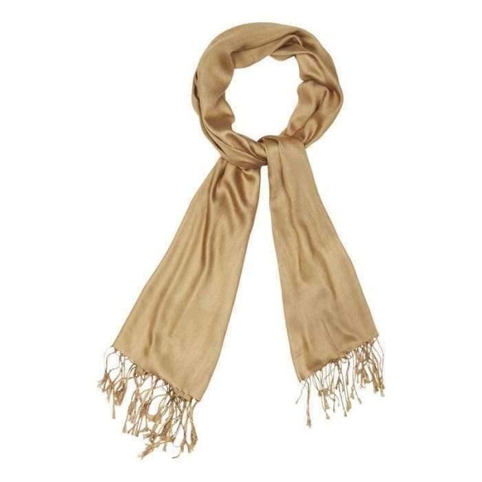 Premium Fringe Hijab - Camel - Divinity Collection