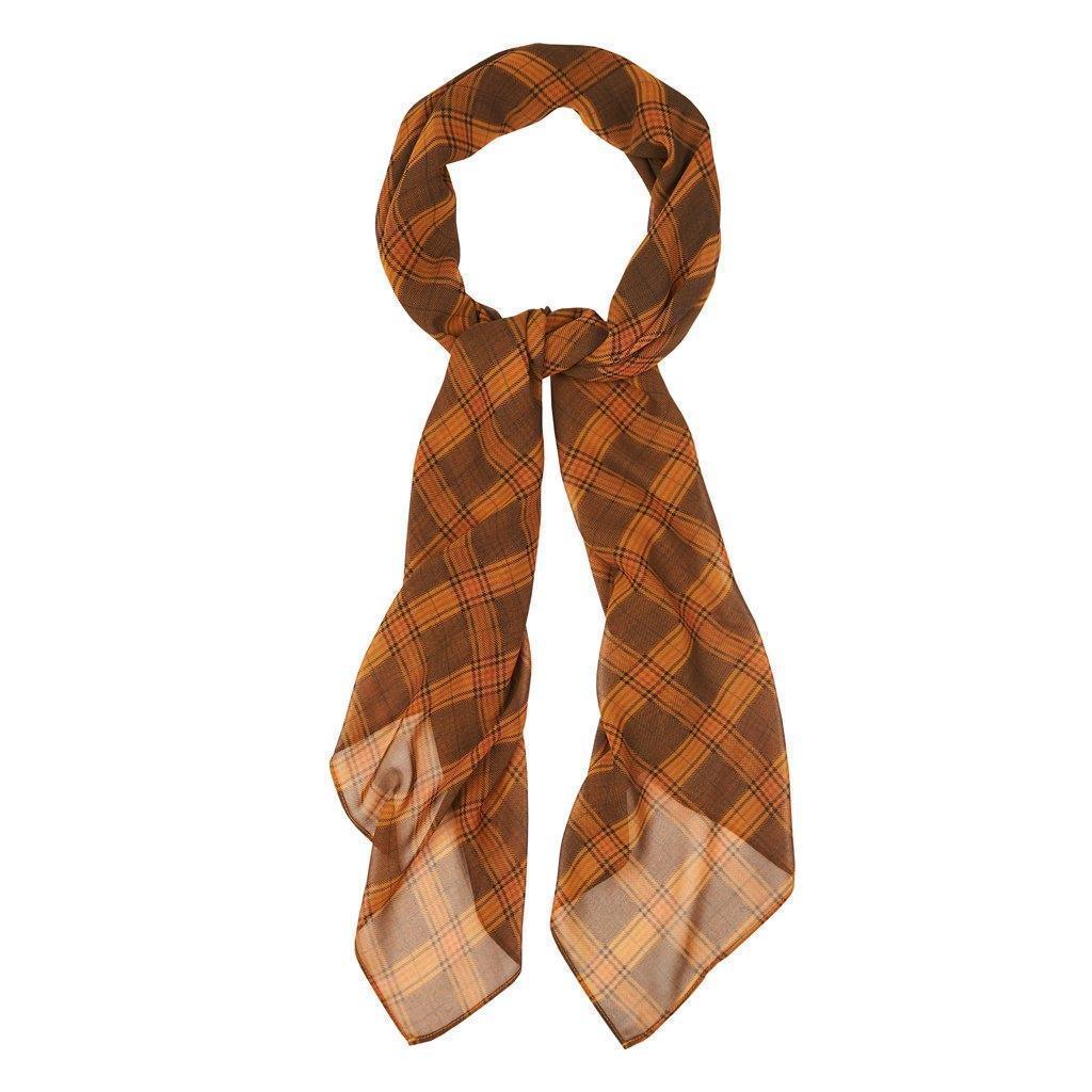 Tan Plaid Hijab - Divinity Collection