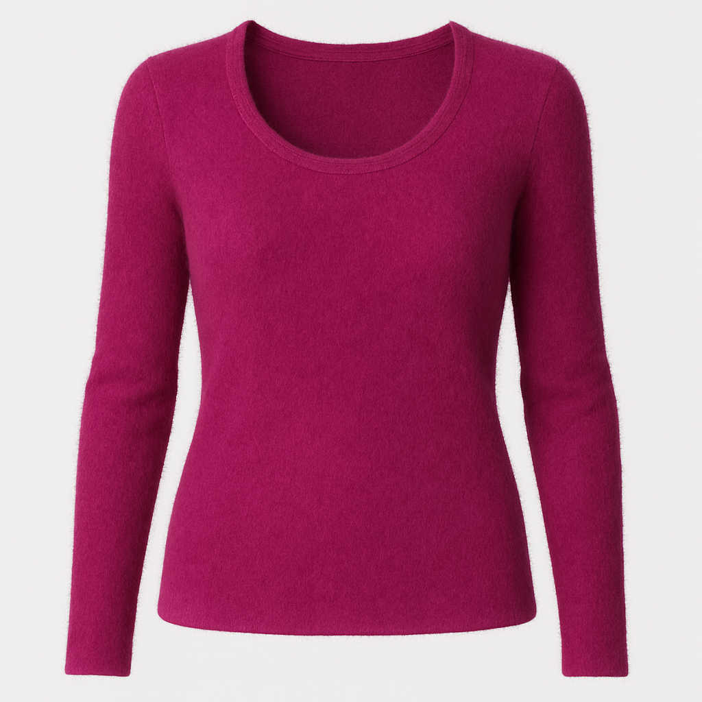 Woollen Feel Body Top  - Magenta