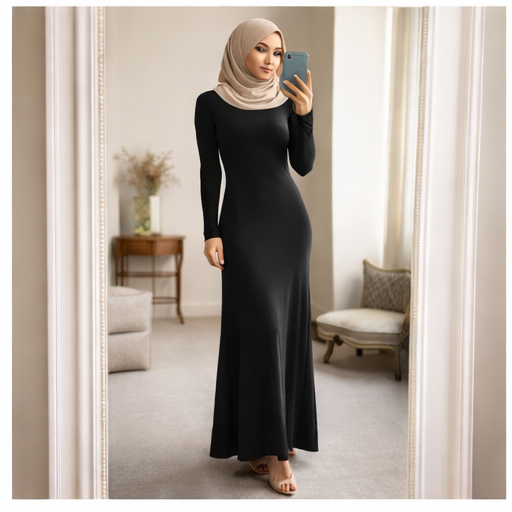 Body Dress Maxi Modal Jersey | Black