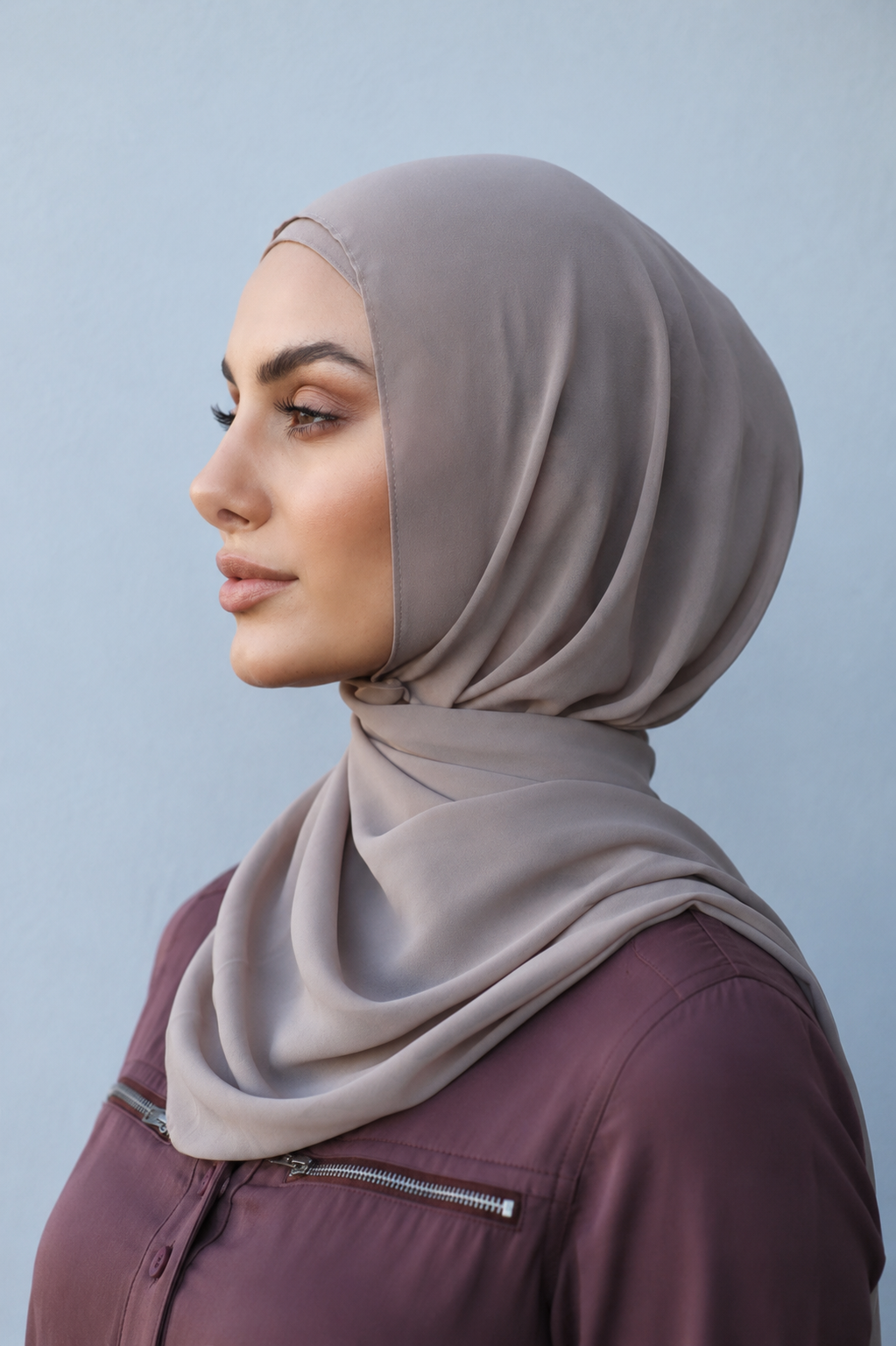 Premium Divinity Chiffon Hijab - Misty Lilac