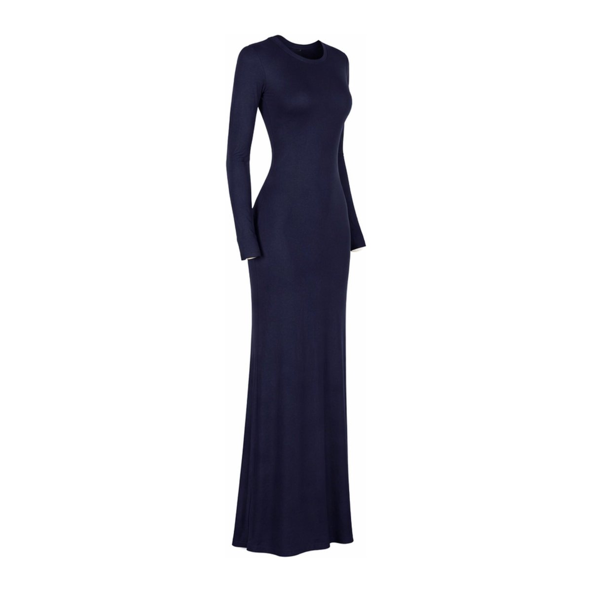 Body Dress Maxi Jersey New Fabric Modal - Navy - Divinity Collection