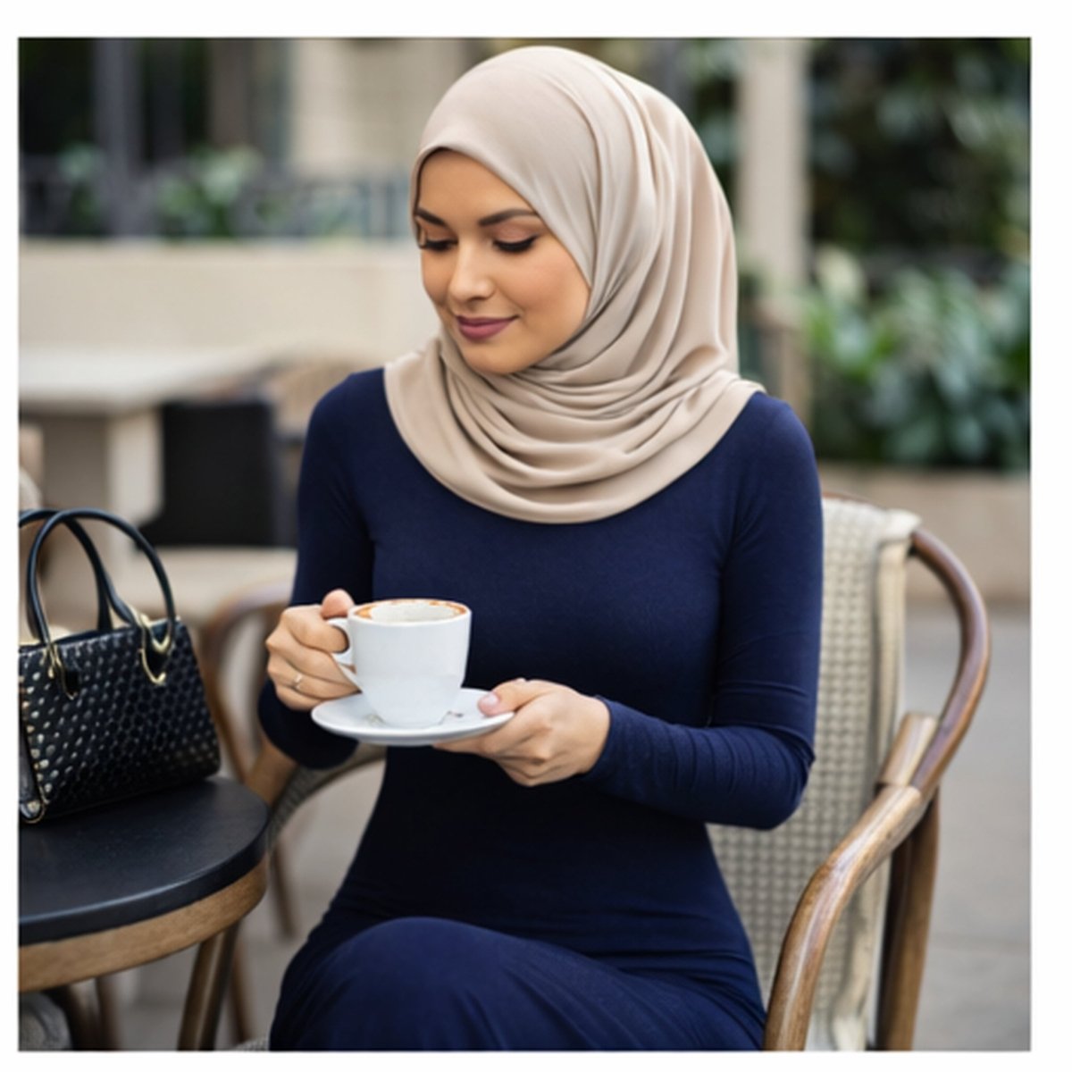 Body Dress Maxi Jersey New Fabric Modal - Navy - Divinity Collection