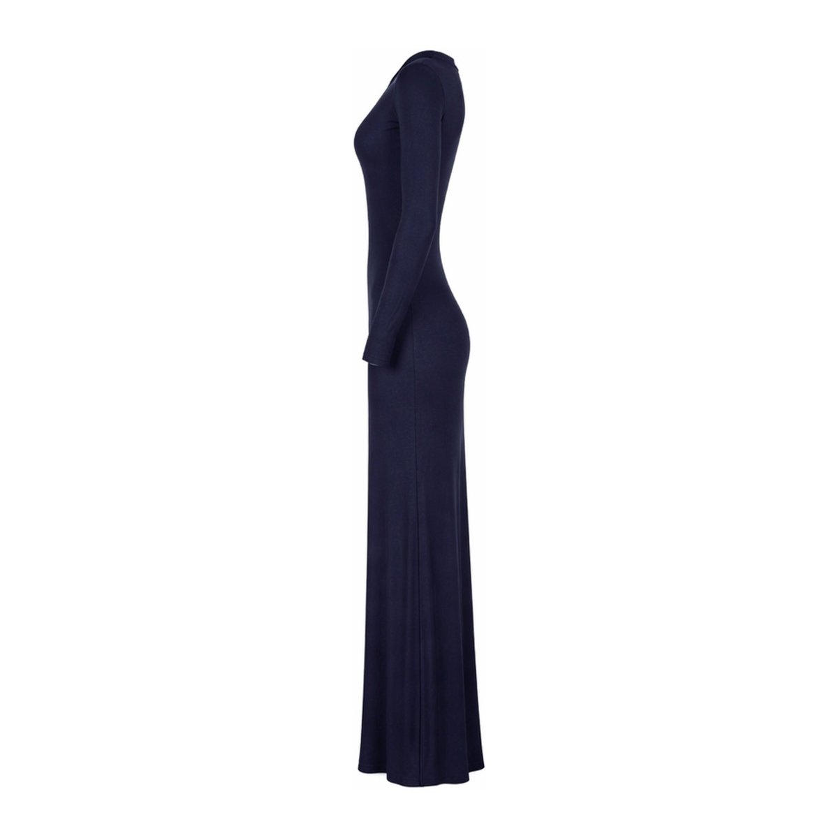 Body Dress Maxi Jersey New Fabric Modal - Navy - Divinity Collection