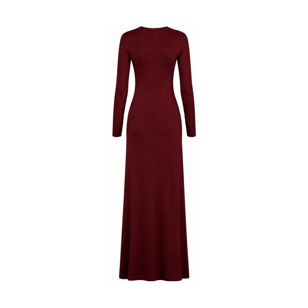 Body Dress Maxi Jersey New Modal Fabric - Maroon - Divinity Collection