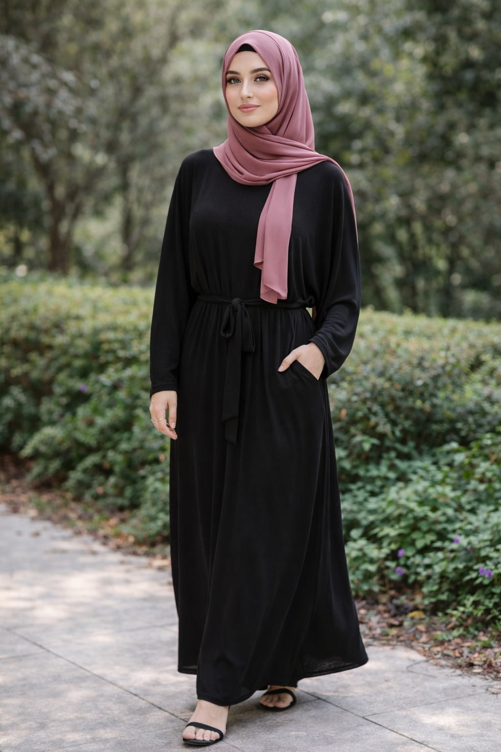 The Essential Batwing Maxi Dress – Black