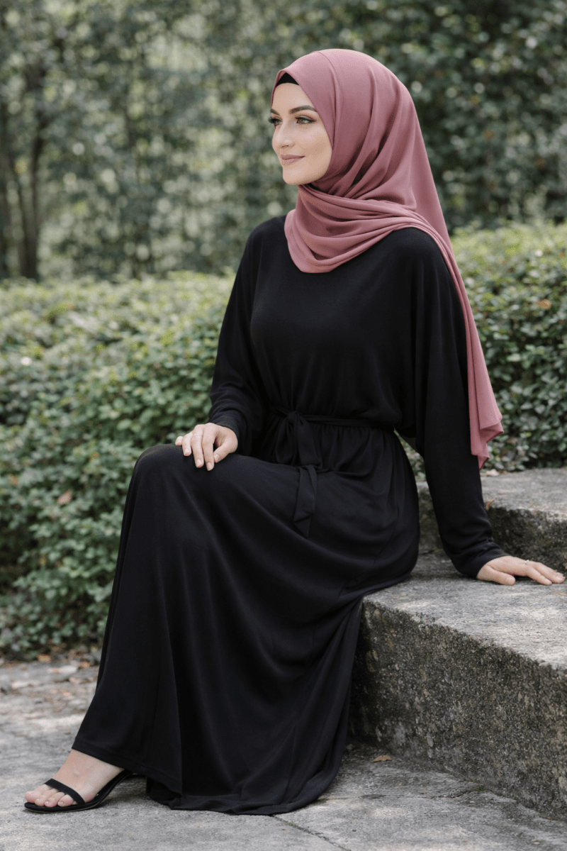 The Essential Batwing Maxi Dress – Black - Divinity Collection