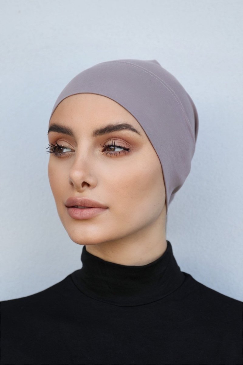 Dusty Purple Cotton Hijab Cap - Divinity Collection