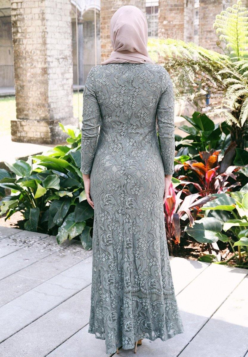 Khaki Lace Dress - 6 Khaki Lace Dress - 6