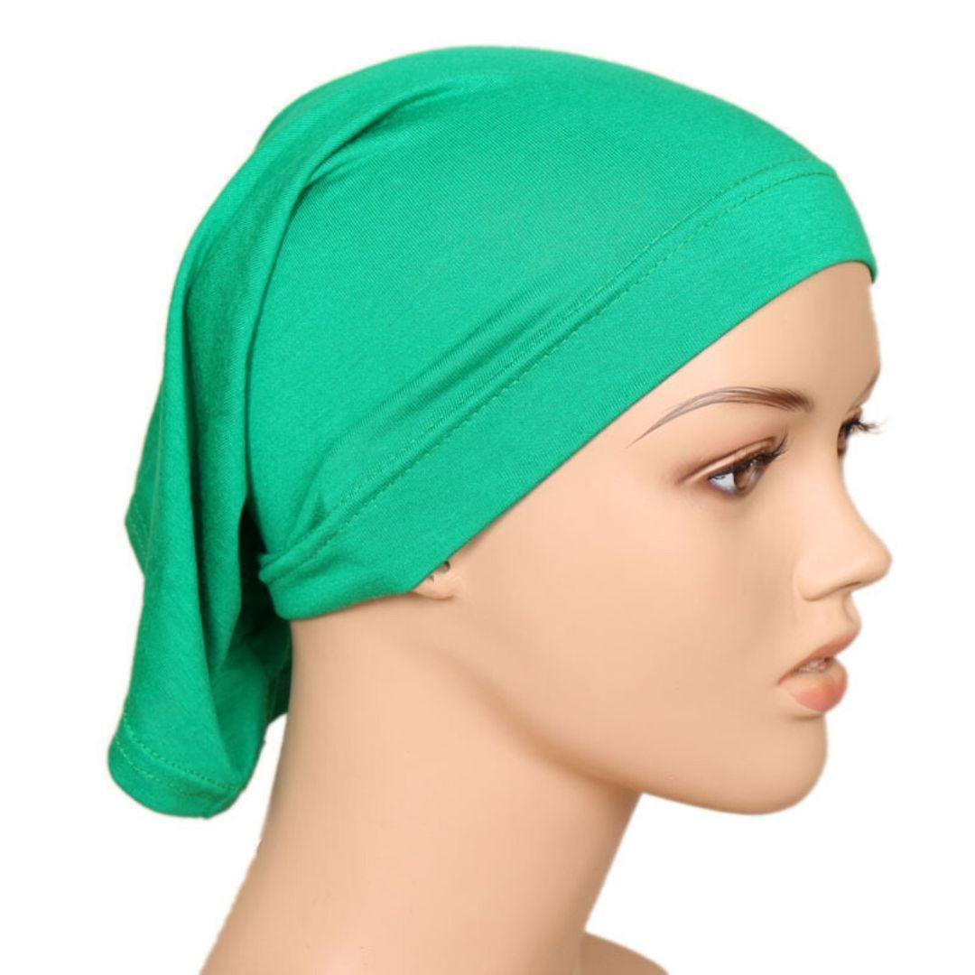 Lightweight Cotton Hijab Cap - Shamrock Green - Divinity Collection