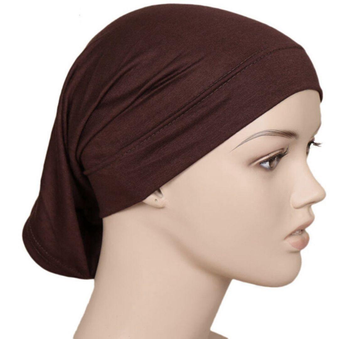 Lightweight Cotton Hijab Cap - Wenge - Divinity Collection