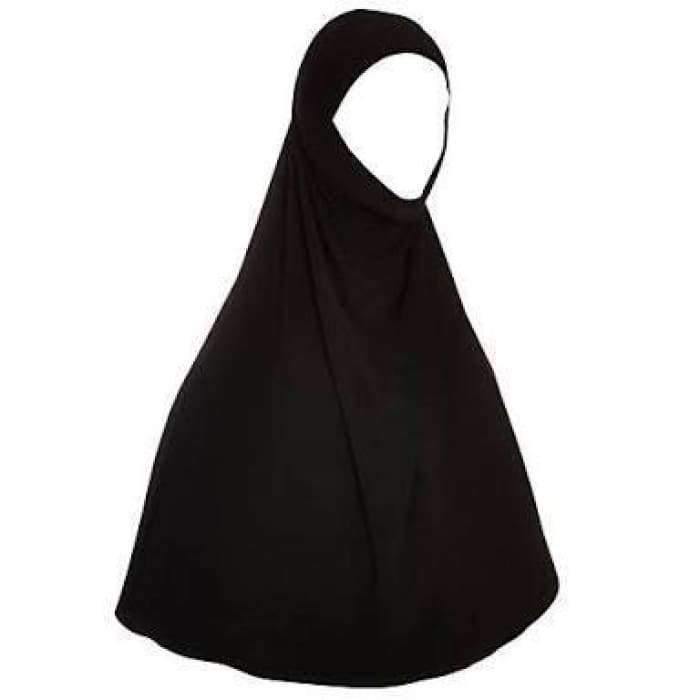 Milk Silk Al Amira Two Piece Hijab - Black - Divinity Collection