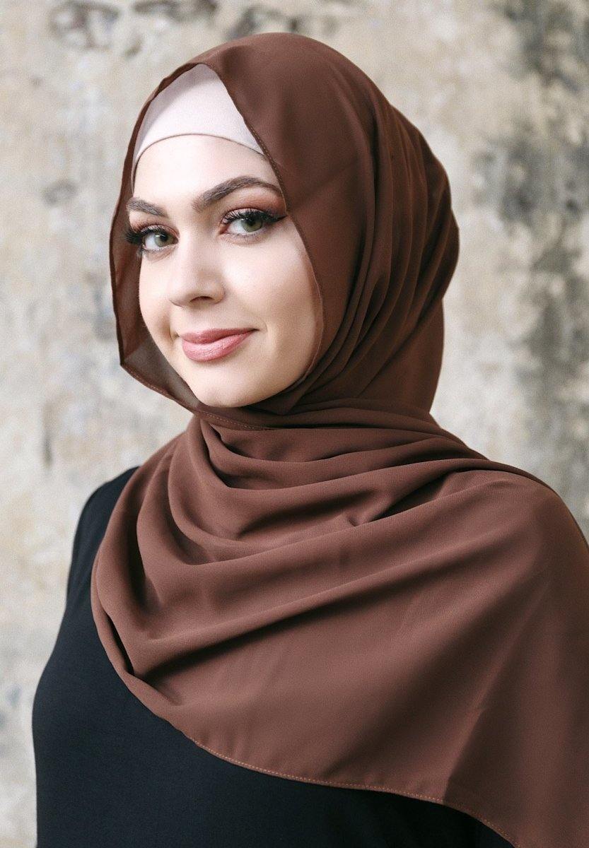 Plain Chiffon Copper Hijab - Divinity Collection