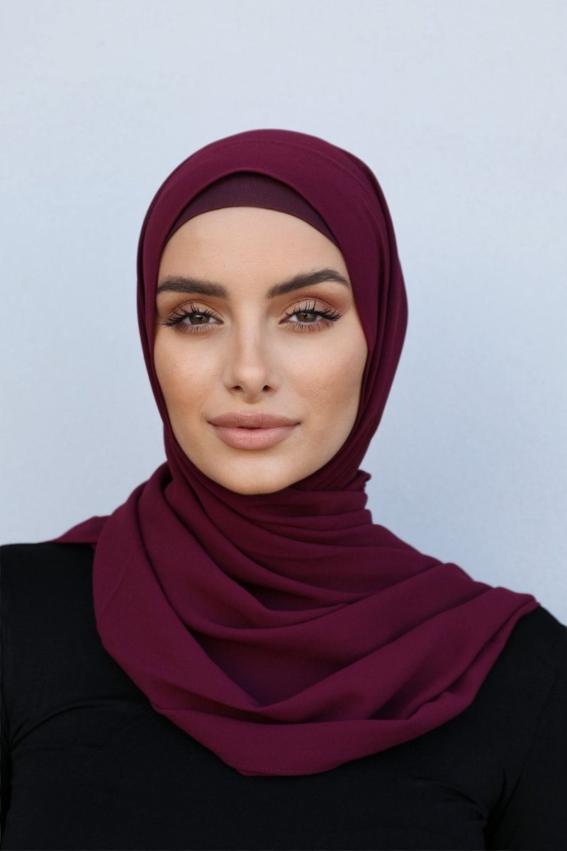Plain Chiffon Mulberry Hijab - Divinity Collection