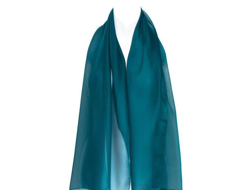 Plain Chiffon Turquoise Blue Hijab - Divinity Collection