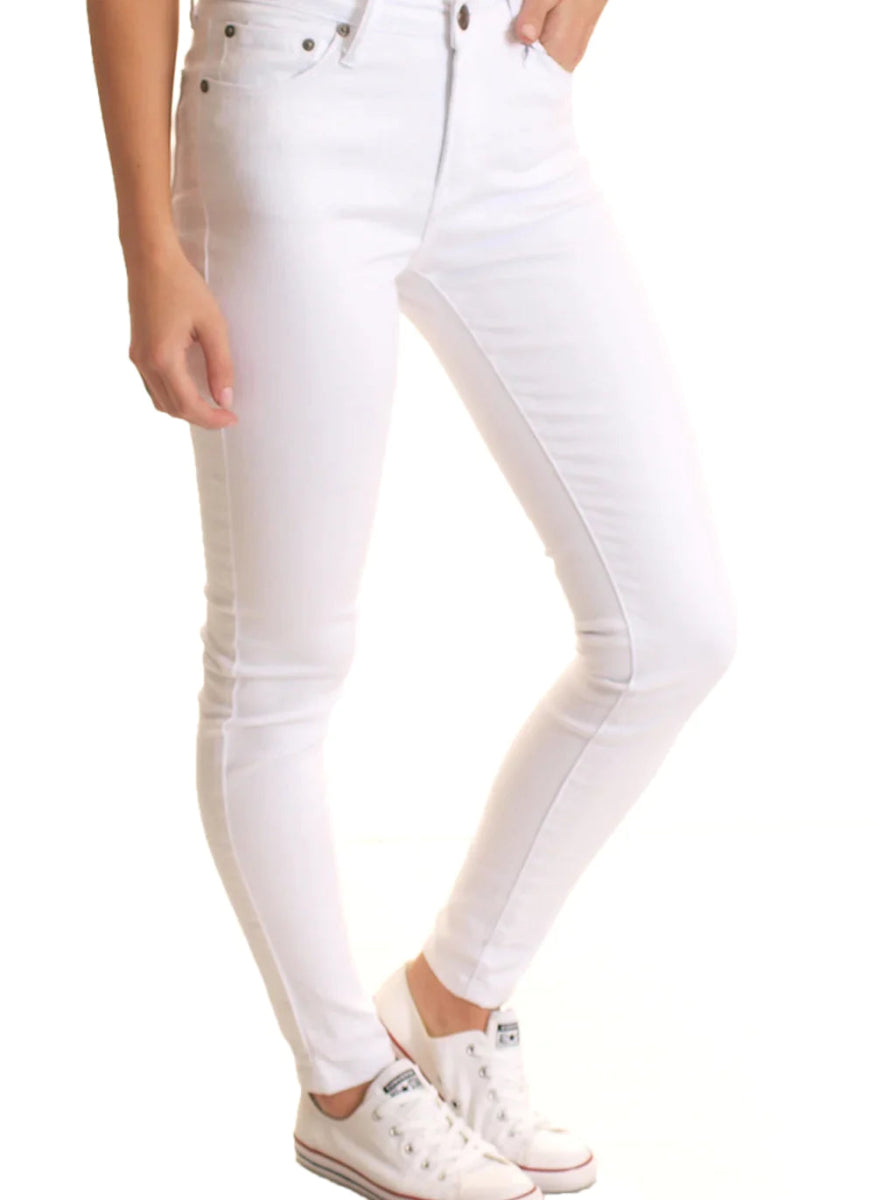 Wakee White Denim Skinny Leg Jeans - Divinity Collection